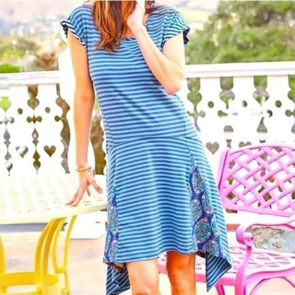 MATILDA JANE WALKABOUT DRESS BLUE SMALL